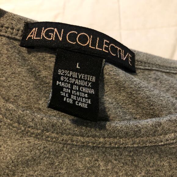 Align Collective, L, Gray, Long Sleeve Soft Printed T-Shirt. - Picture 3 of 4